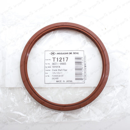 JDM MUSASHI Rear Crankshaft Oil Seal For Toyota 1988-1993 Land Cruiser 3FE 1FZFE