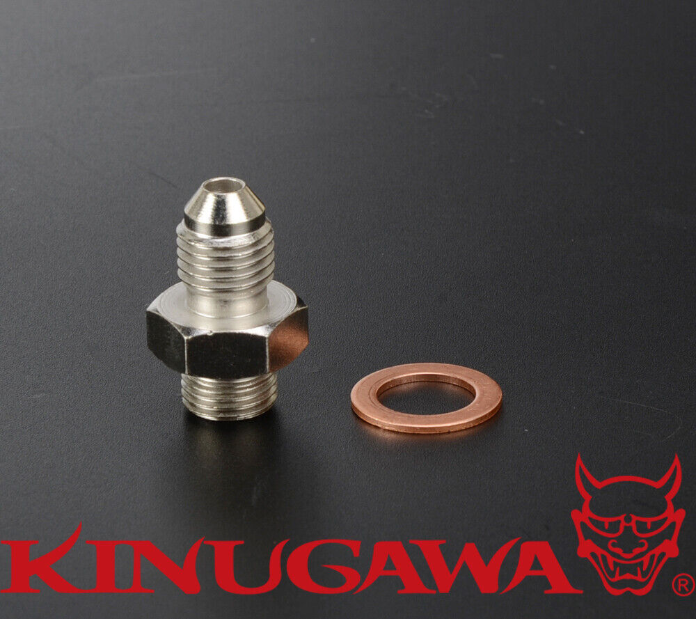 Adapter Fitting M10x1.5 w/ 1.5mm Hole for SUBARU TF035 TD04 TD05H Turbo Oil Feed