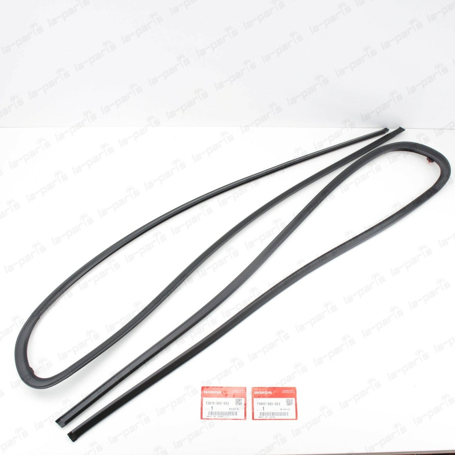 NEW GENUINE HONDA 88-91 CRX QUARTER WINDOW GLASS OUTSIDE MOLDING LEFT & RIGHT