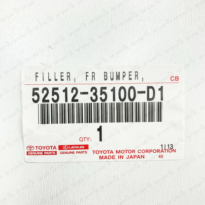 Genuine For Toyota FJ Cruiser Brick Red Front RH Bumper Filler 52512-35100-D1