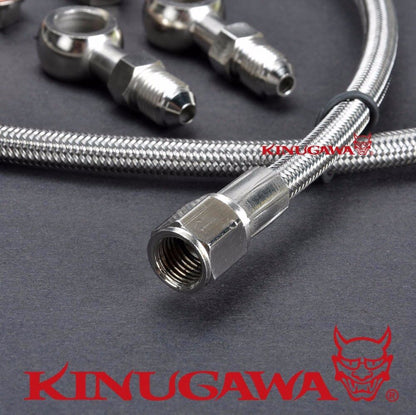 Turbo Oil Feed Line kit M8x1.25 / M10x1.5 oil feed 36" long