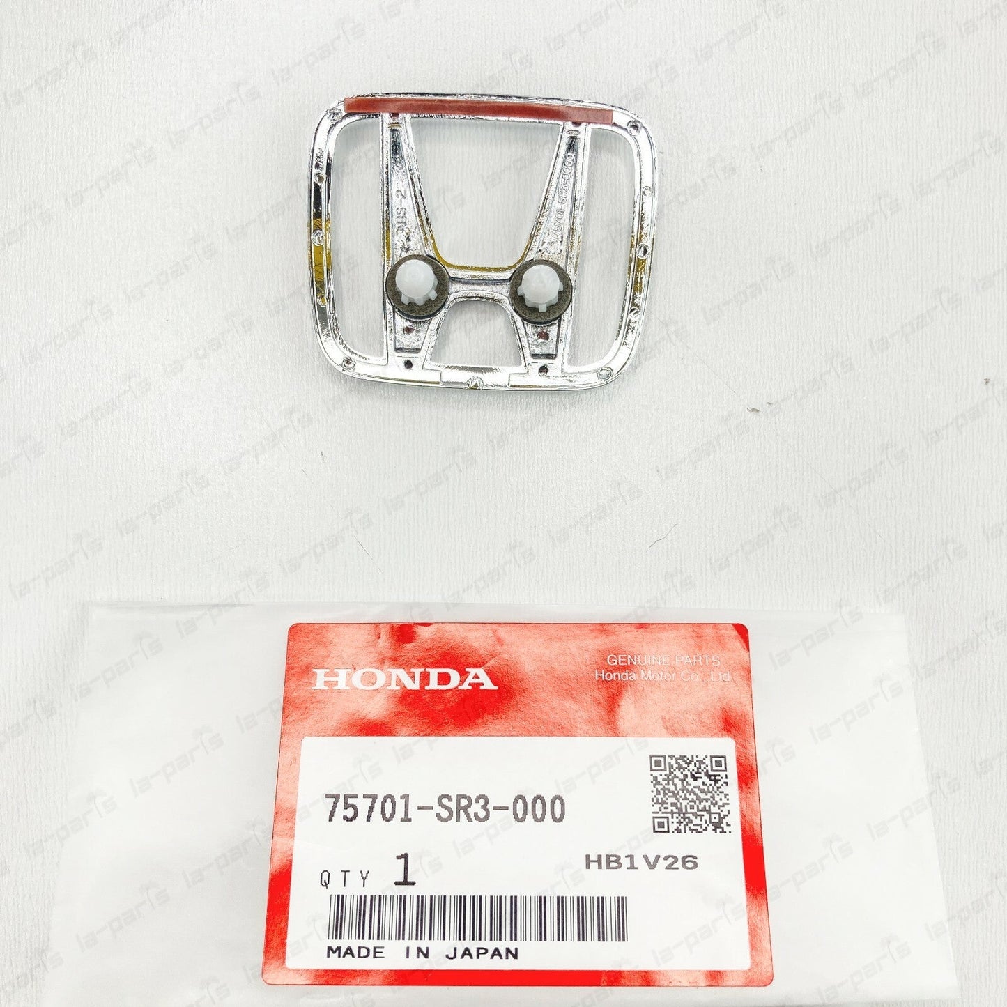 Genuine Honda 92-95 Civic EG Hatchback 3 Door Rear H Emblem Badge Chrome OEM