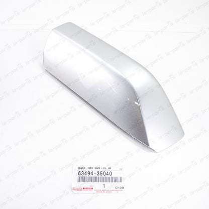 Genuine Toyota 10-22 4Runner Silver Rear Driver Side Roof Rack Cover 63494-35040