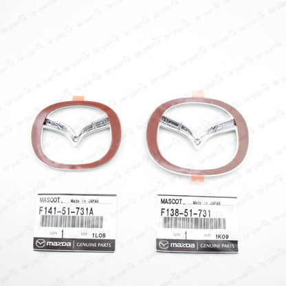 NEW GENUINE MAZDA RX-7 FD3S FRONT & REAR BADGE EMBLEM SET JDM SPIRIT R