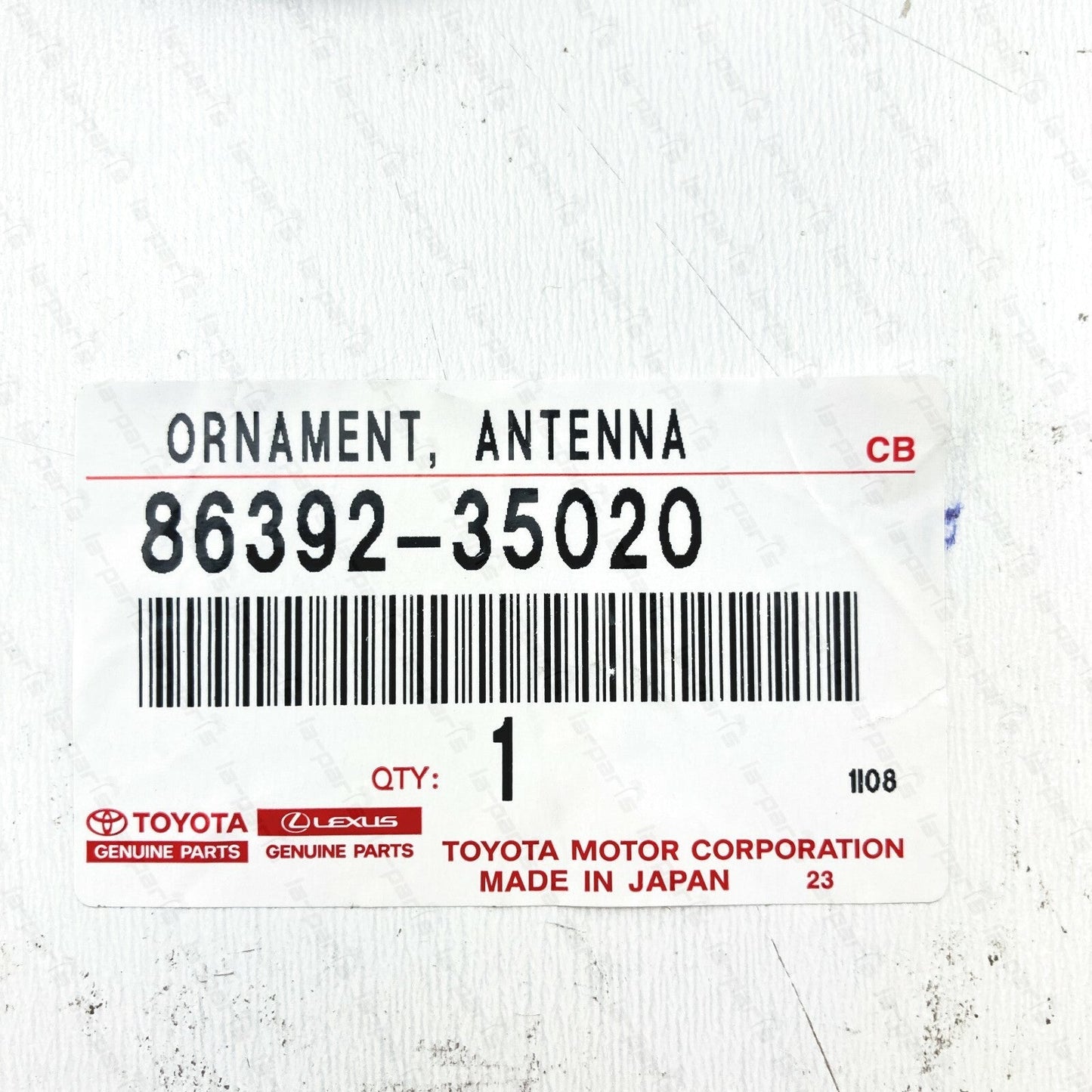 NEW GENUINE 96-02 TOYOTA 4RUNNER POWER ANTENNA ORNAMENT BEZEL 86392-35020