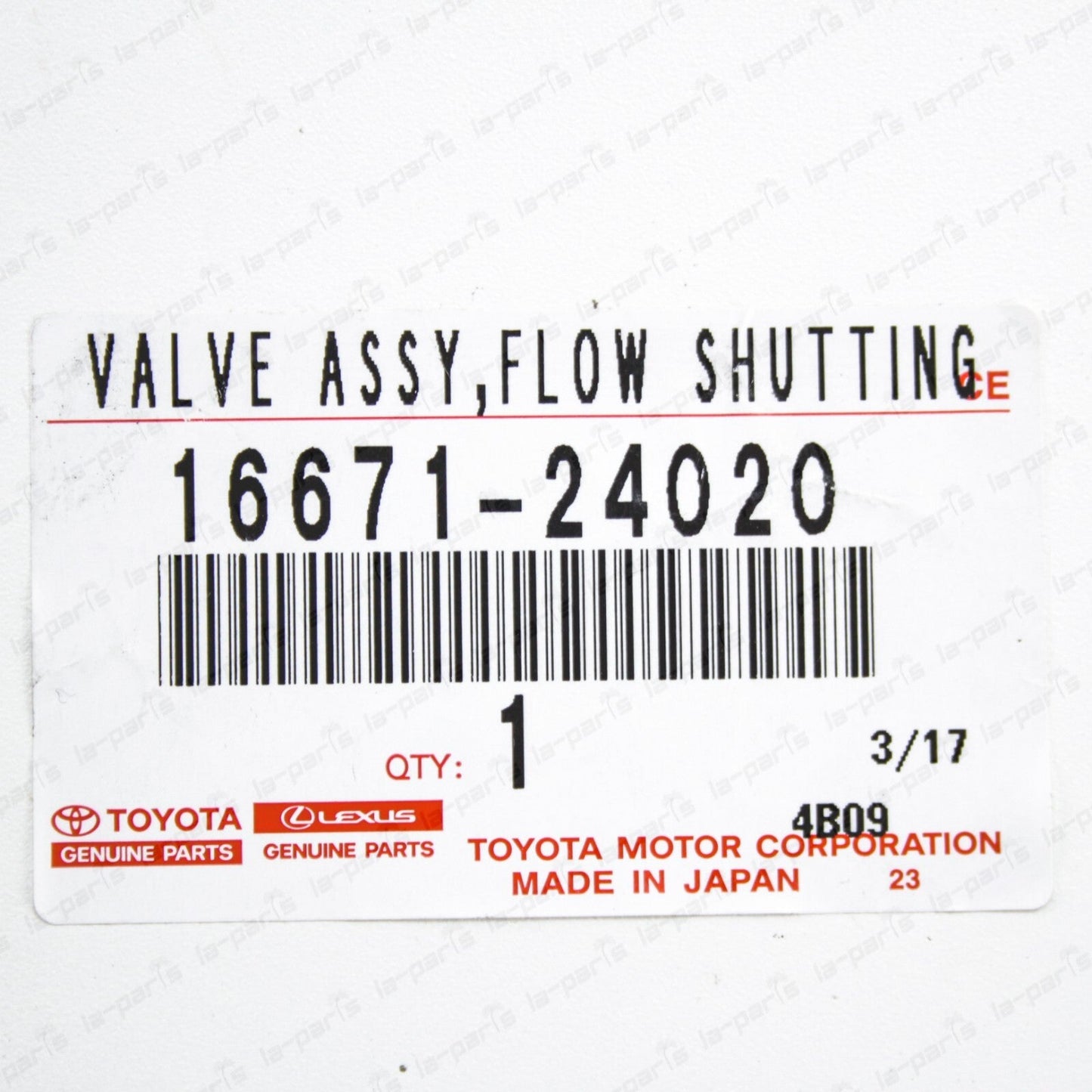Genuine Toyota 19-22 Corolla UX200 Coolant Flow Control Valve No.2 16671-24020