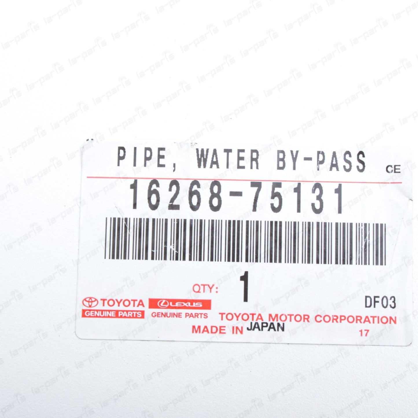 New Genuine Toyota 2017-2023 Tacoma 2TRFE Water By-pass Pipe 16268-75131