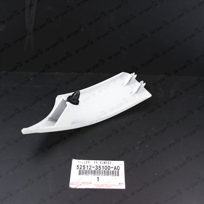 New Genuine Toyota FJ Cruiser 07-14 WHITE Front RH Bumper Filler 52512-35100-A0