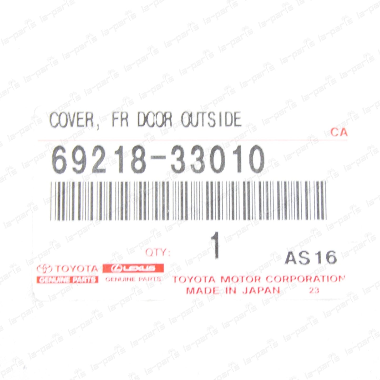 NEW GENUINE FOR LEXUS LS460 LS600h ES350 DRIVER DOOR HANDLE COVER 69218-33010