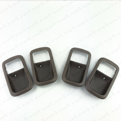 NEW GENUINE TOYOTA LC 80 LEXUS LX450 OAK INNER DOOR HANDLE BEZEL FRONT REAR SET