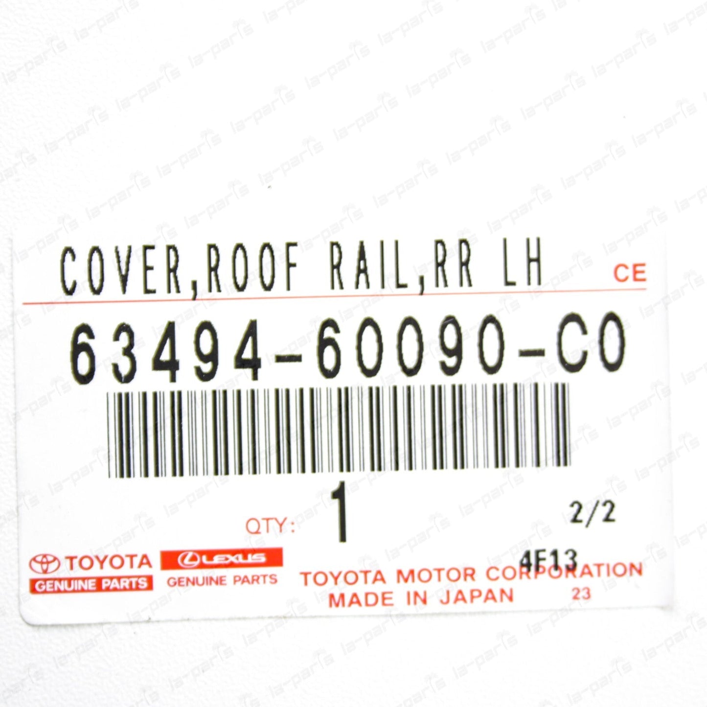 New Genuine Toyota 08-21 Land Cruiser 200 Rear Driver Side Roof Rack Leg Cover
