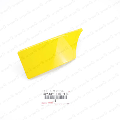 New Genuine Toyota FJ Cruiser 07-14 YELLOW Front LH Bumper Filler 52513-35100-F0