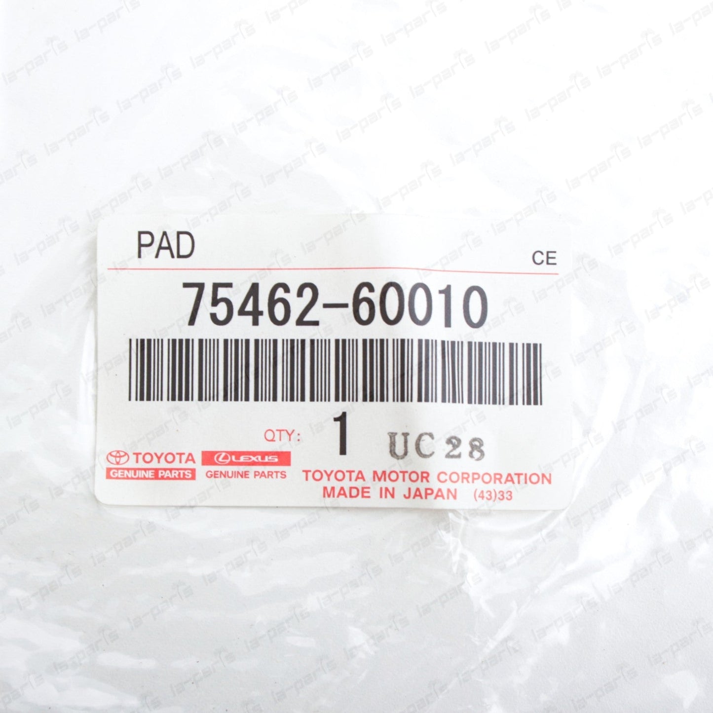 New Genuine OEM Toyota 1969-1980 Land Cruiser FJ40 Rear Emblem Pad 75462-60010