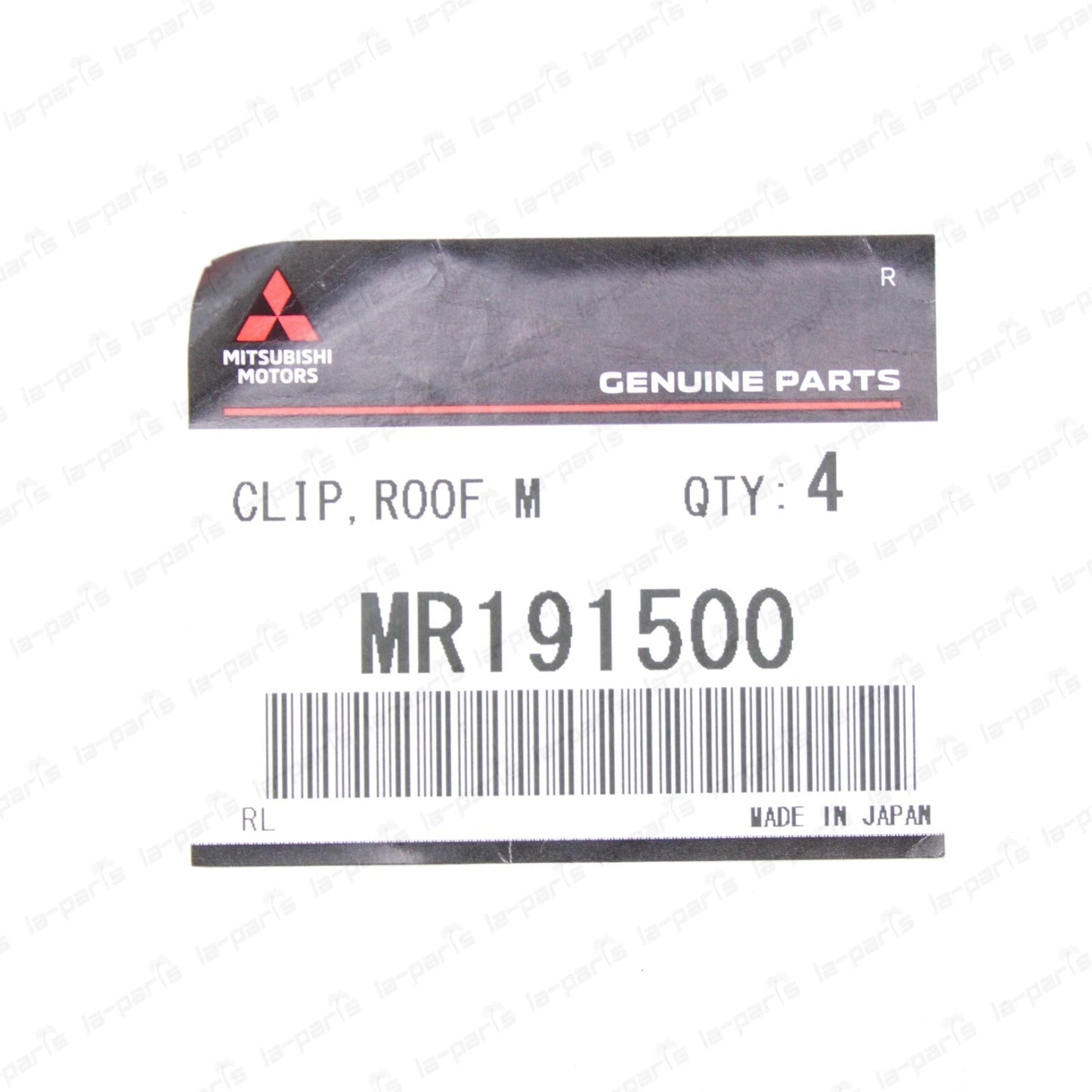 NEW GENUINE MITSUBISHI 97-02 MIRAGE ROOF-DRIP MOULDING CLIP MR191500 SET OF 4