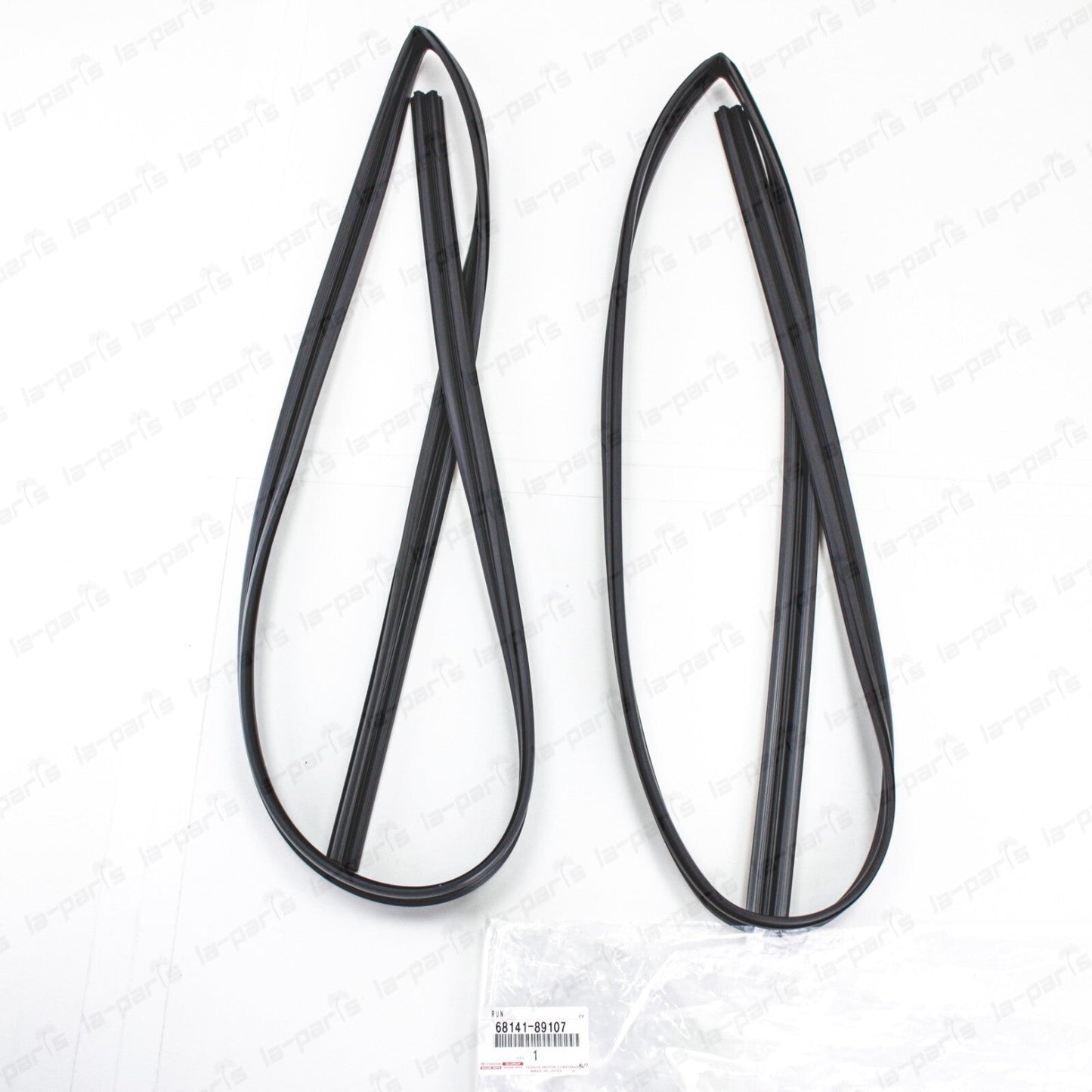 Genuine Toyota 84-89 4Runner Pickup Front Door Without Vent Glass Run Channel x2