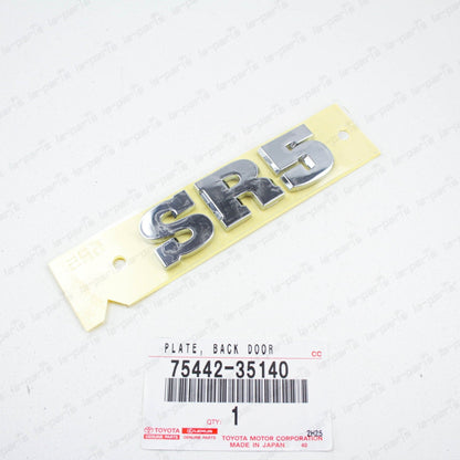New Genuine Toyota 03-09 4Runner "SR5" Nameplate Badge Trunk Rear 75442-35140