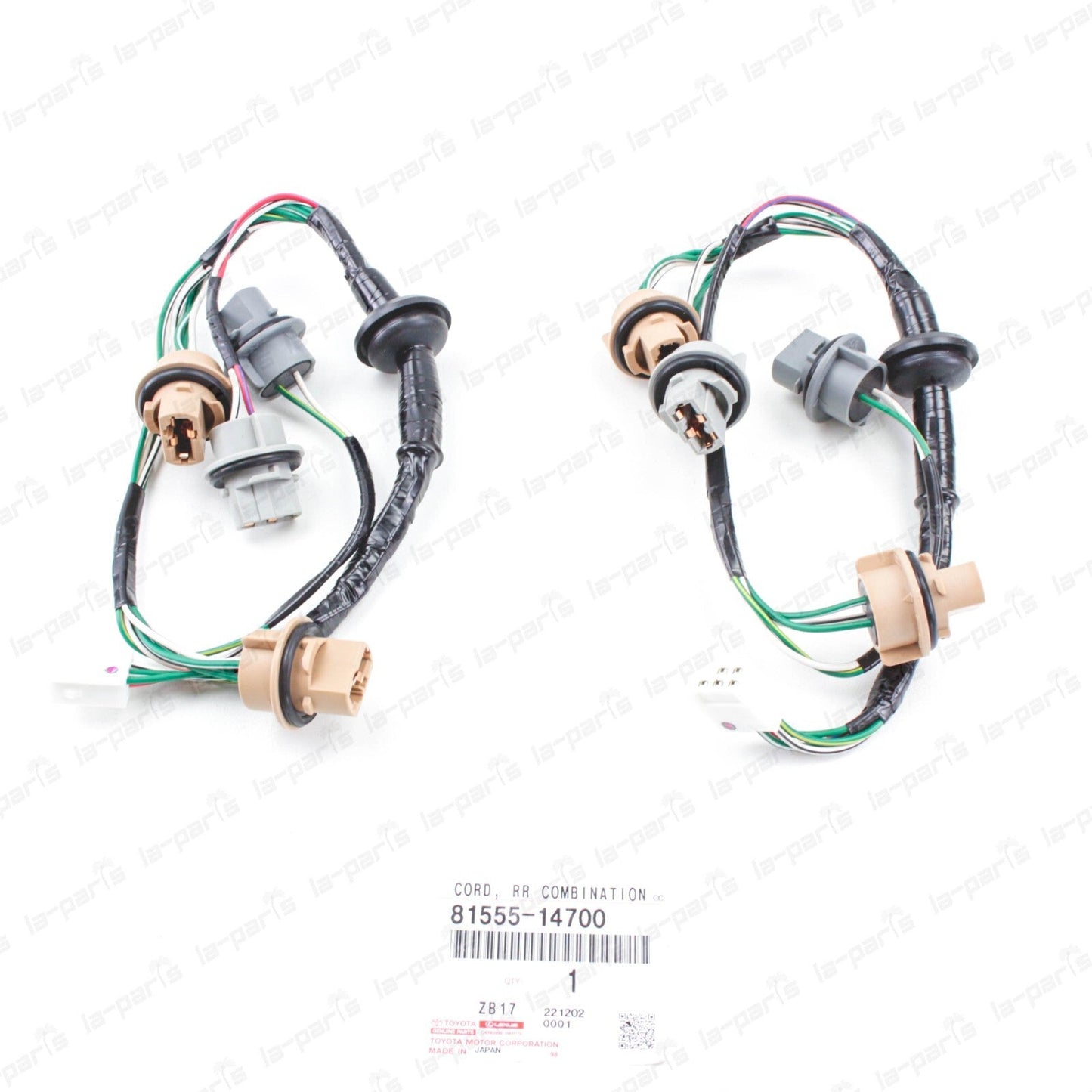 New Genuine Toyota Supra 97-98 JZA80 MK4 Tail Light Harness 81555-14700 Set of 2