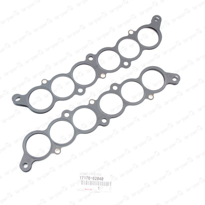 NEW GENUINE TOYOTA V6 3.4 L 5VZFE INTAKE MANIFOLD GASKET 17176-62040 SET OF 2