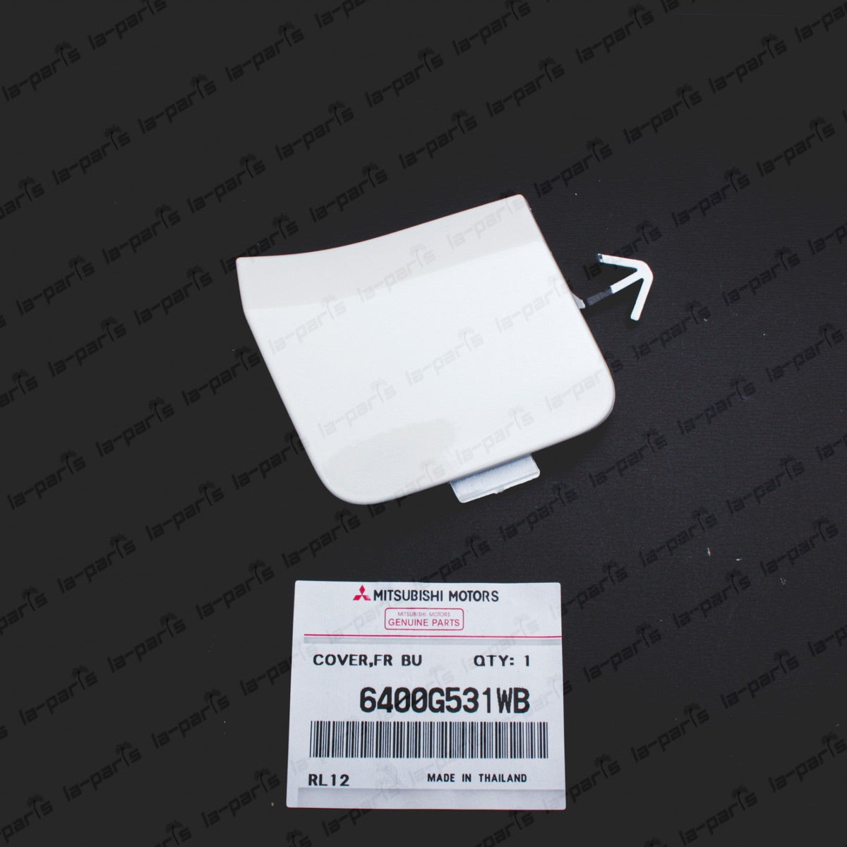 New Genuine OEM Mitsubishi 17-20 Mirage Front Bumper Tow Eye Hook Cap 6400G531WB