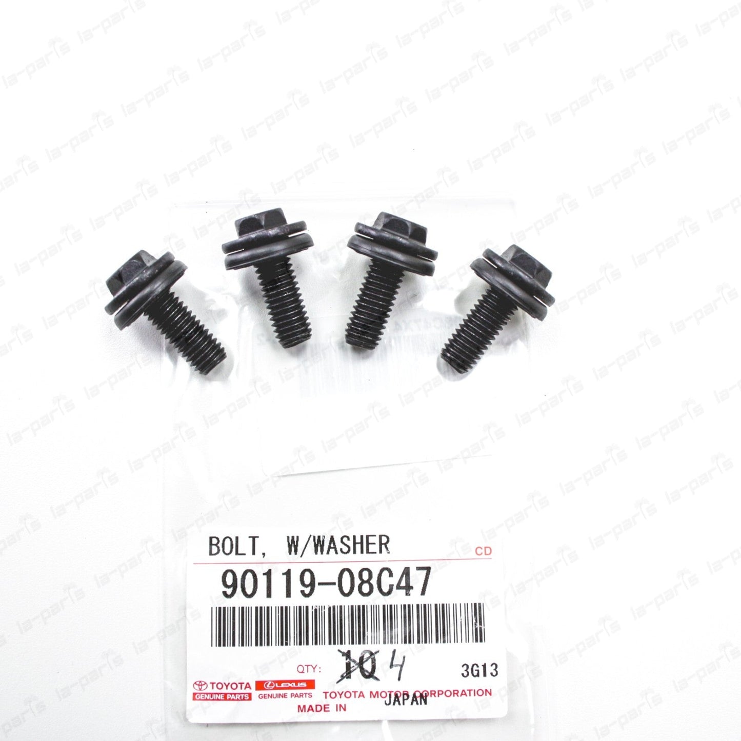 New Genuine OEM Toyota Roof Rack Bracket Bolt W/Washer 90119-08C47 SET OF 4