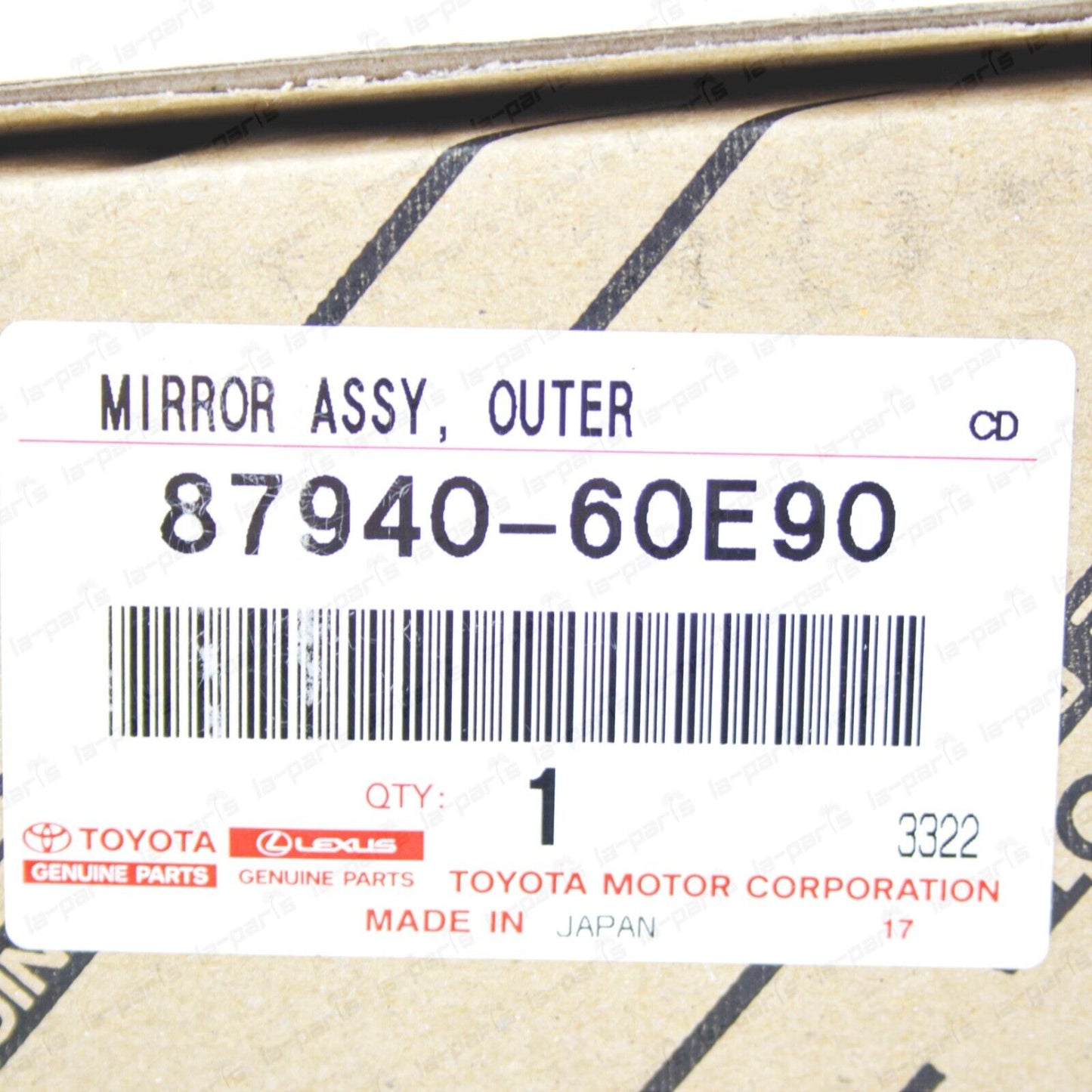New Genuine OEM Toyota Land Cruiser HZJ79 GRJ71 Outer Rear View Mirror PAIR