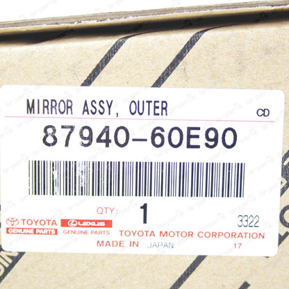 New Genuine OEM Toyota Land Cruiser HZJ79 GRJ71 Outer Rear View Mirror PAIR