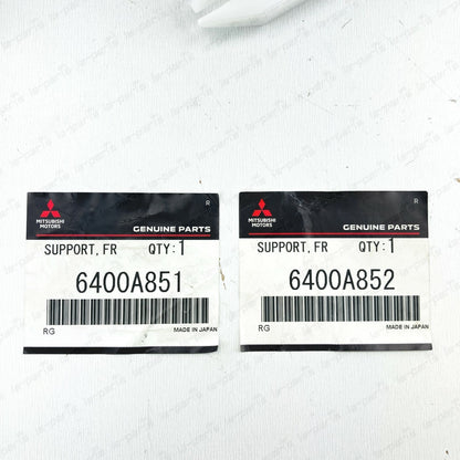 NEW GENUINE MITSUBISHI LANCER FRONT BUMPER RETAINERS SET OF 2 6400A852 6400A851