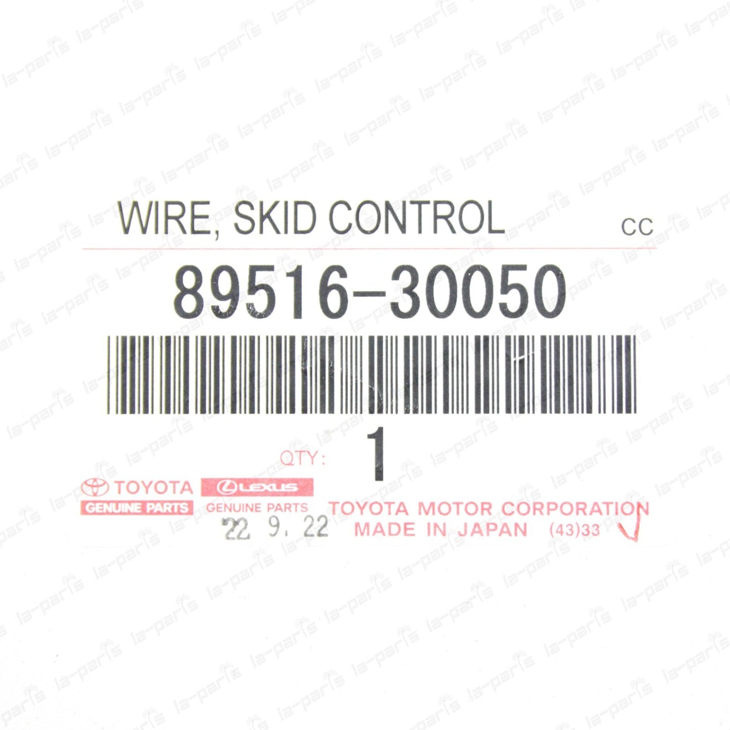 Genuine Lexus 07-11 GS300 IS250 Driver Side Skid Control Sensor Wire 89516-30050