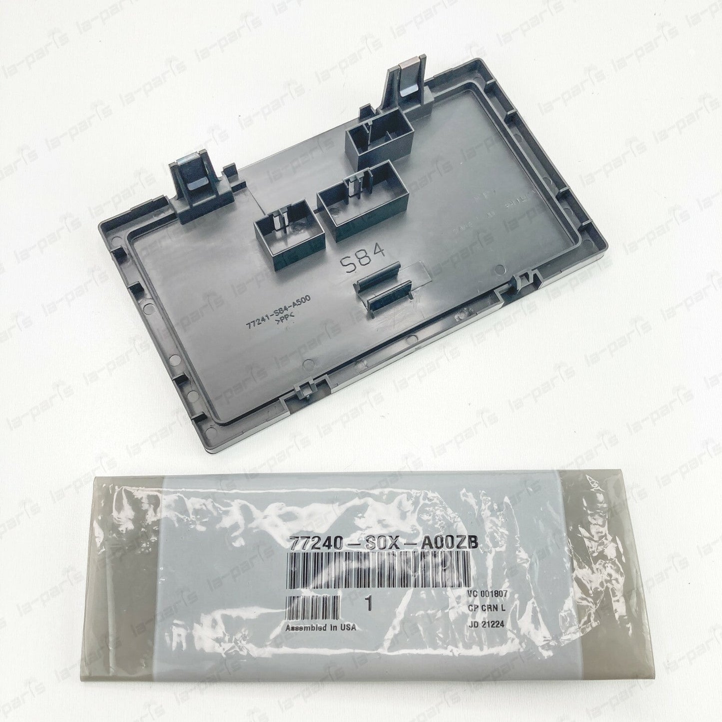 GENUINE HONDA 99-00 CIVIC STEREO HOLE COVER DOUBLE DIN RADIO BLOCK OFF PLATE