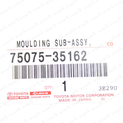 Genuine Toyota 07-14 FJ Cruiser Outside Passenger Rear Door Molding 75075-35162