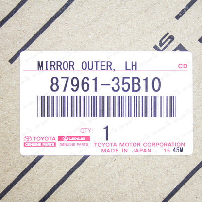 New Genuine OEM Toyota FJ Cruiser Outer Driver Side Rear View Mirror 87961-35B10