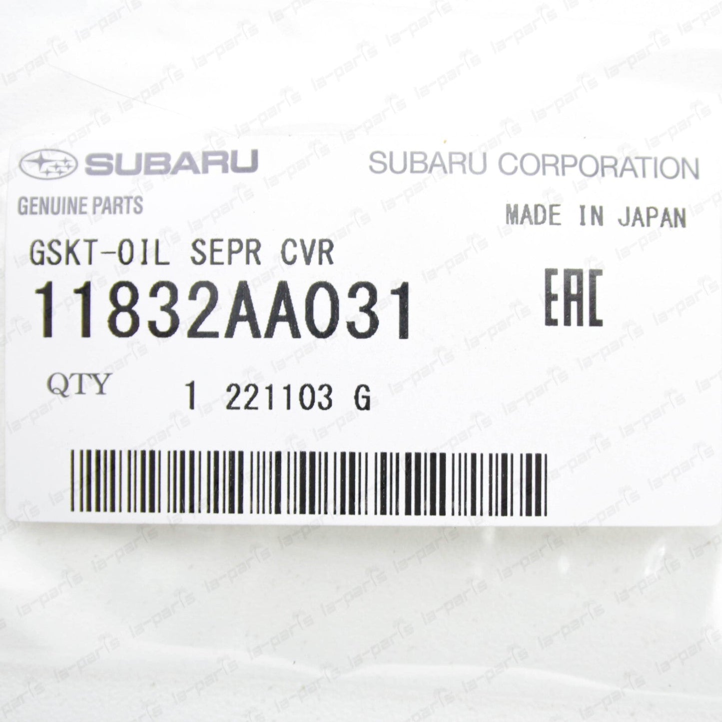 New Genuine Subaru 02-05 Impreza WRX EJ205 Oil Separator Cover Gasket SET of 2