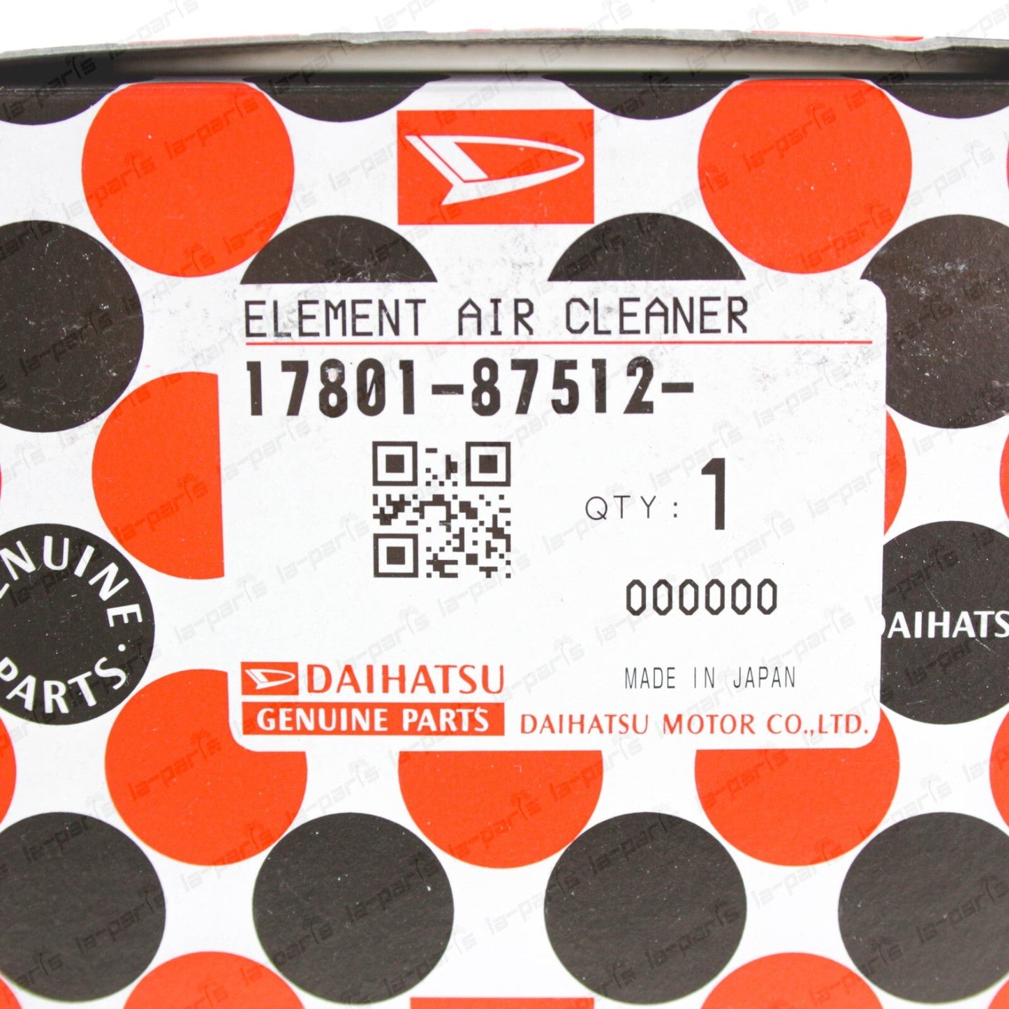 New Genuine Daihatsu HIJET S80 S83 S100 Engine Air Filter 17801-87512