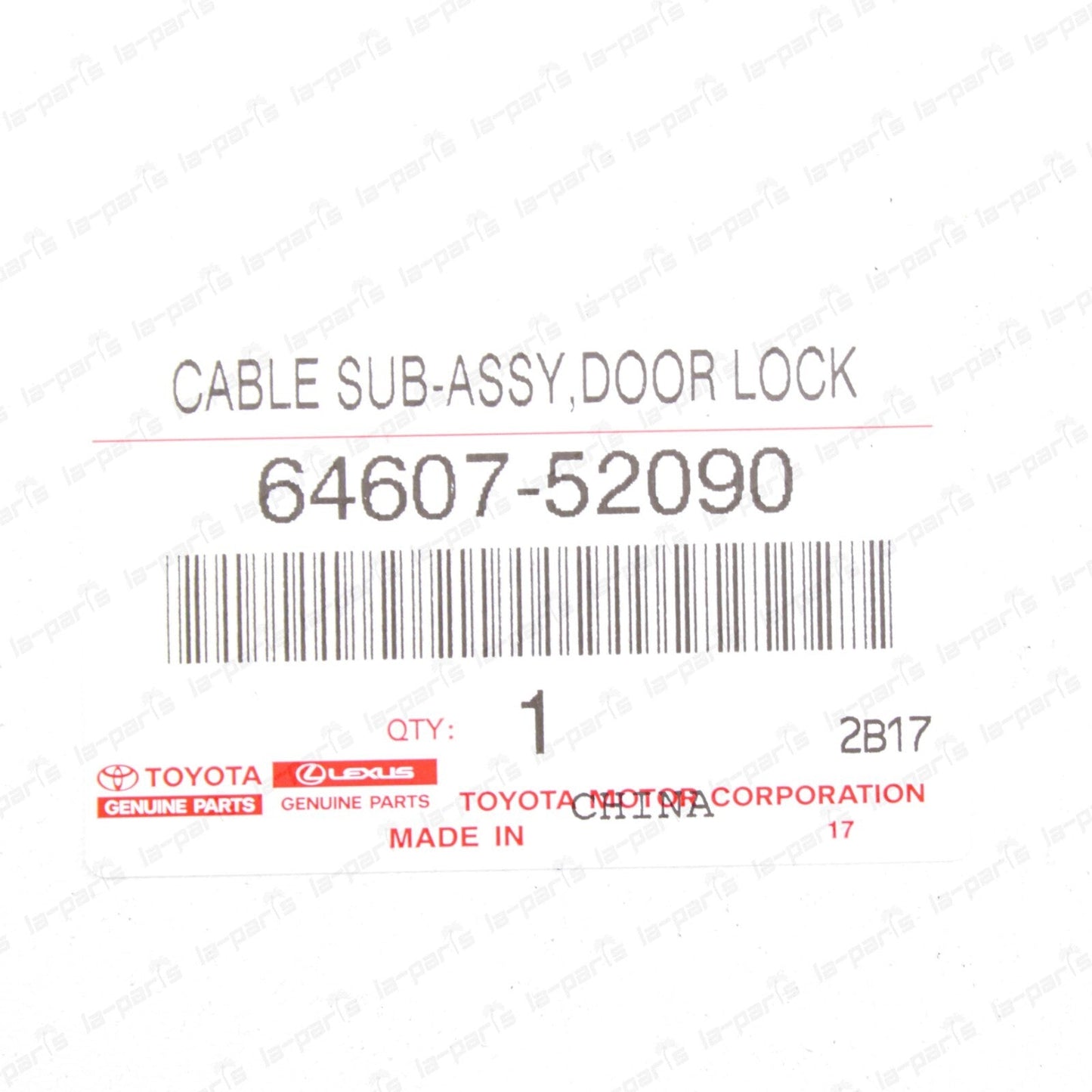 NEW GENUINE TOYOTA YARIS SEDAN 2007-2011 TRUNK RELEASE CABLE 64607-52090