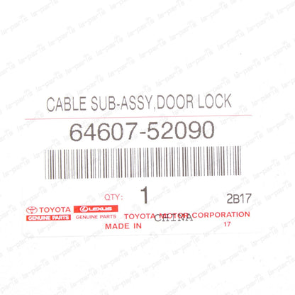 NEW GENUINE TOYOTA YARIS SEDAN 2007-2011 TRUNK RELEASE CABLE 64607-52090