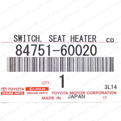 New Genuine OEM Toyota Land Cruiser FJ80 FZJ80 HDJ80 Seat Heater Switch LH & RH