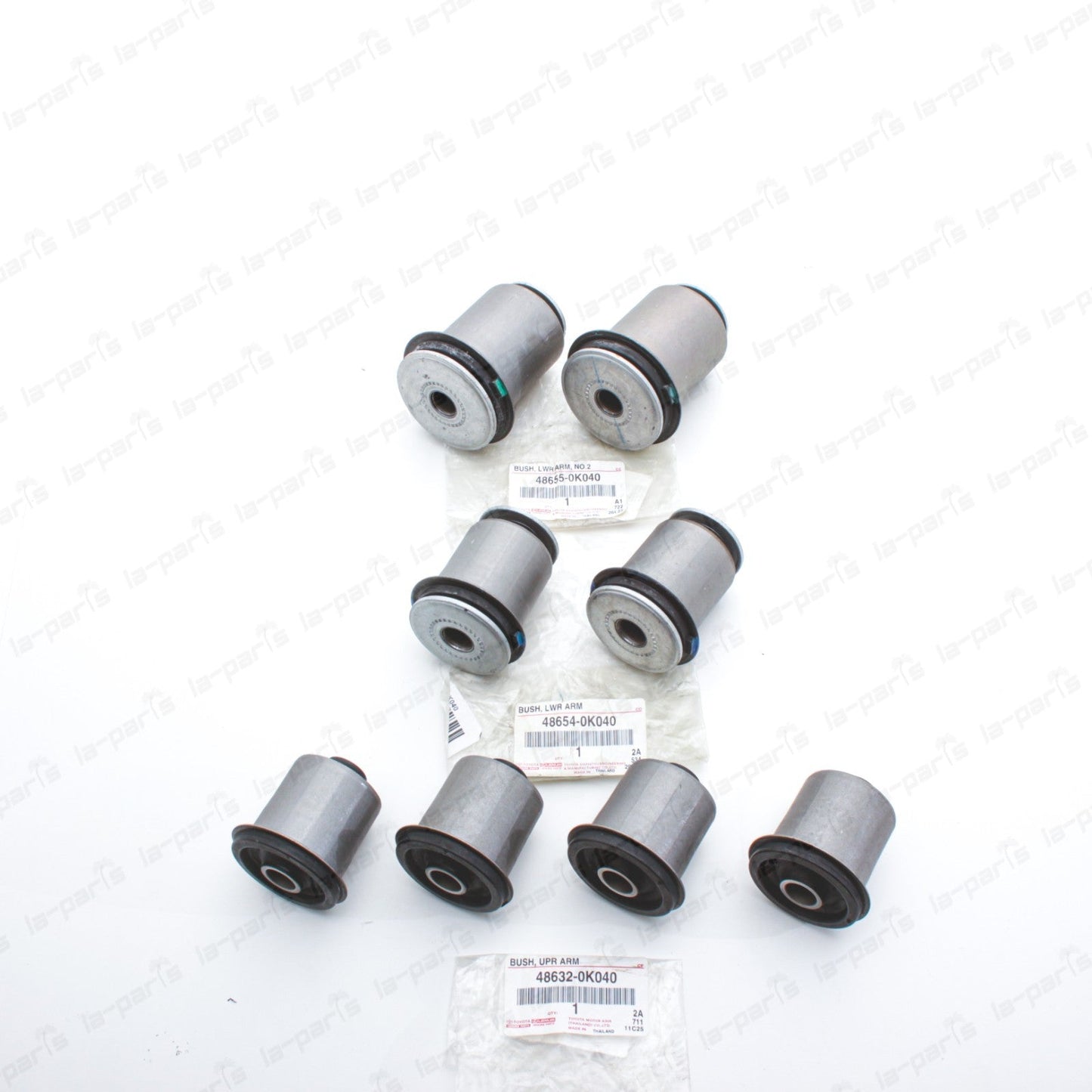 New Genuine OEM Toyota Hilux Fortuner Front Control Arms Bushings SET OF 8
