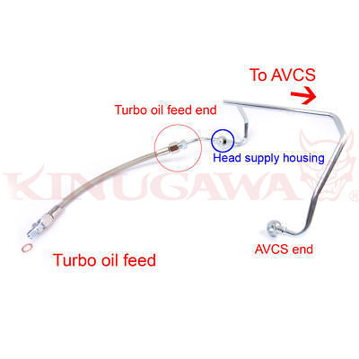 Turbo Oil Feed Line For SUBARU AVCS Mitsubishi Turbo TD04 TD05 TD06