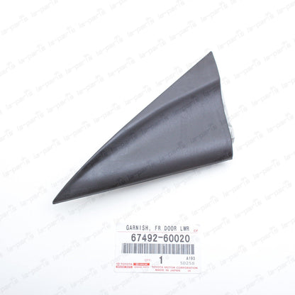 Genuine Toyota Land Cruiser FZJ80 LX450 Driver Mirror Triangle Cover 67492-60020