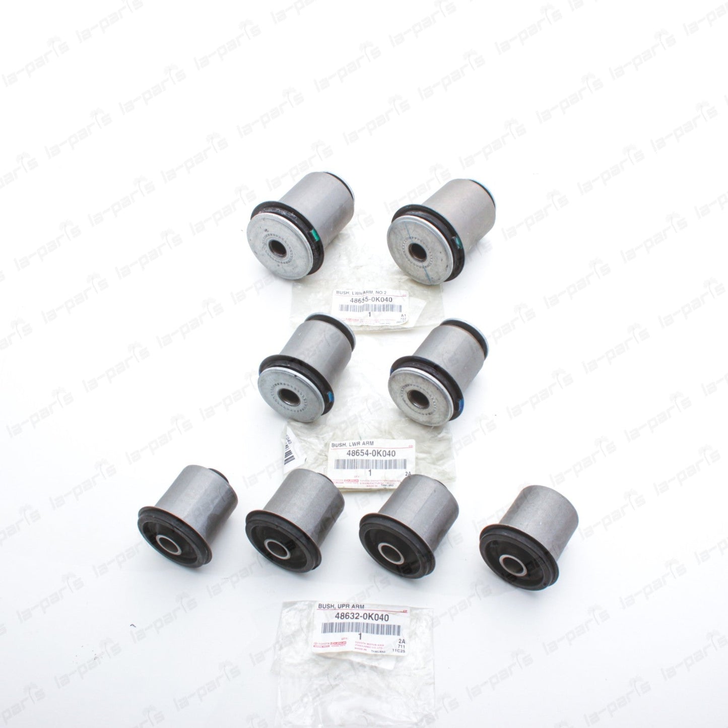 New Genuine OEM Toyota Hilux Fortuner Front Control Arms Bushings SET OF 8