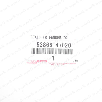 GENUINE TOYOTA 2010-2015 PRIUS PASSENGER SIDE FENDER TO COWL SEAL 53866-47020