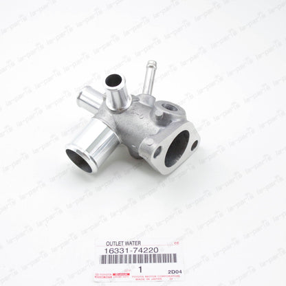 GENUINE TOYOTA 2.2 L THERMOSTAT HOUSING ENGINE COOLANT OUTLET WATER 16331-74220