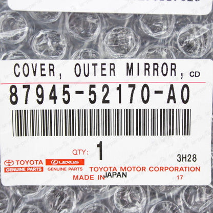 New Genuine Toyota 12-19 Prius "C" Driver Mirror Cover 040 White 87945-52170-A0