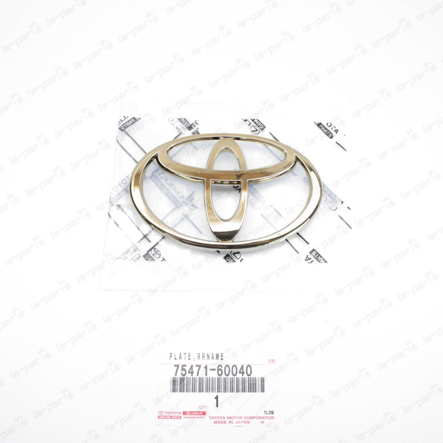 New Genuine OEM Toyota Land Cruiser J100 Rear GOLD Logo Emblem  75471-60040