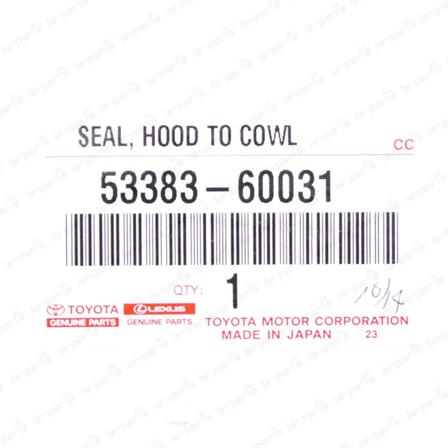 New Genuine Toyota 98-07 LC100 Lexus LX470 Hood To Cowl Top Seal 53383-60031