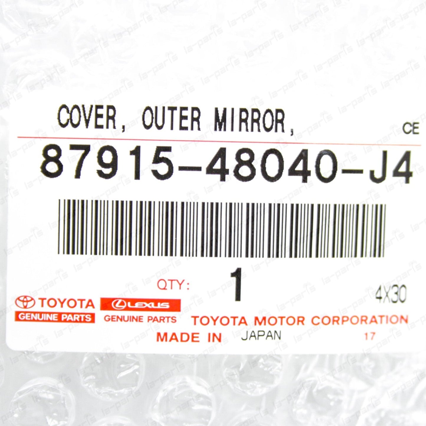 New Genuine Toyota 21-24 Venza 8X8 Dark Blue Passenger Side Outer Mirror Cover