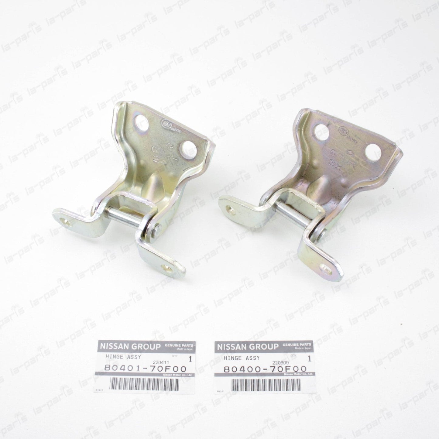 GENUINE NISSAN 240SX 200SX S14 FRONT DOOR HINGE 80401-70F00 + 80400-70F00 PAIR