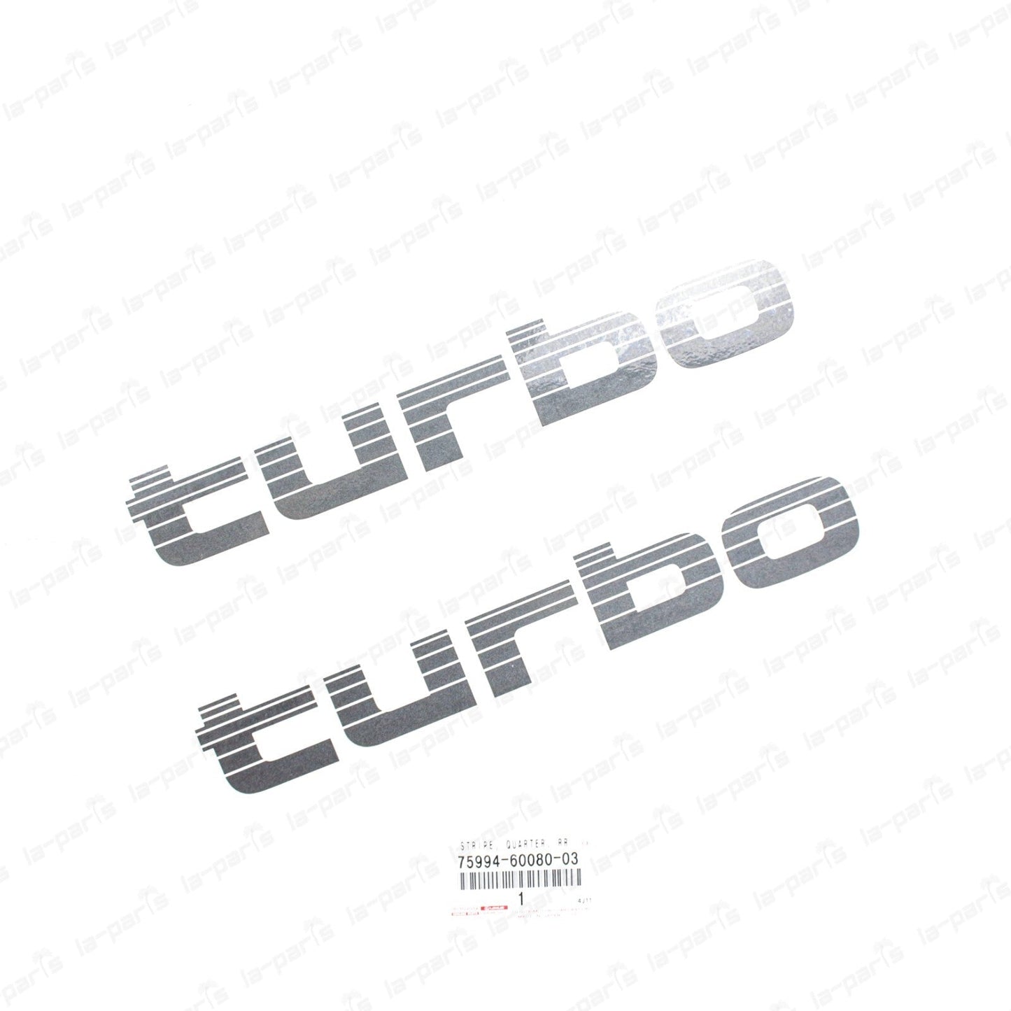 New Genuine Toyota Land Cruiser HDJ80 HDJ81 HDJ81V Turbo Rear Quarter Decal Pair