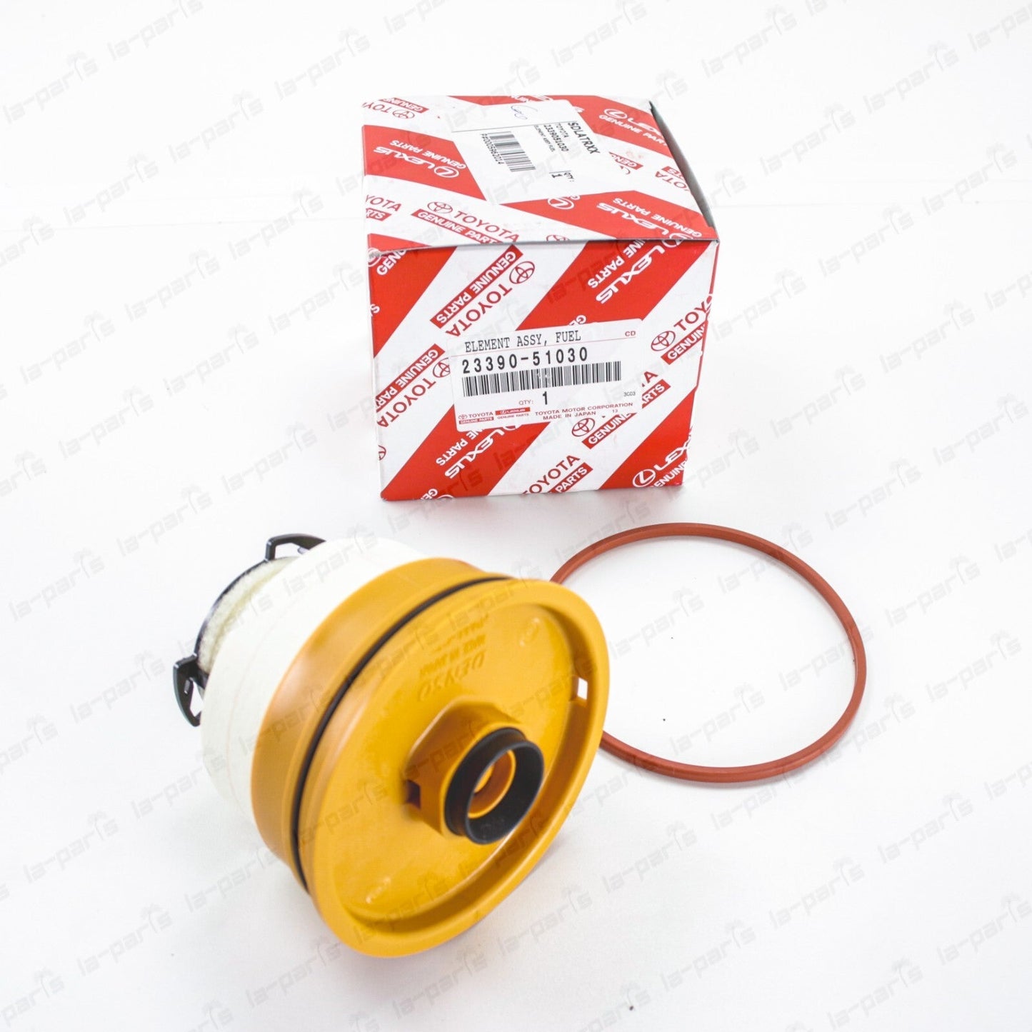 New Genuine OEM Toyota 1VDFTV Diesel Fuel Filter Element 23390-51030