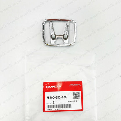 NEW GENUINE HONDA 1992-1998 CIVIC  FRONT HOOD CHROME EMBLEM 75700-SR3-000